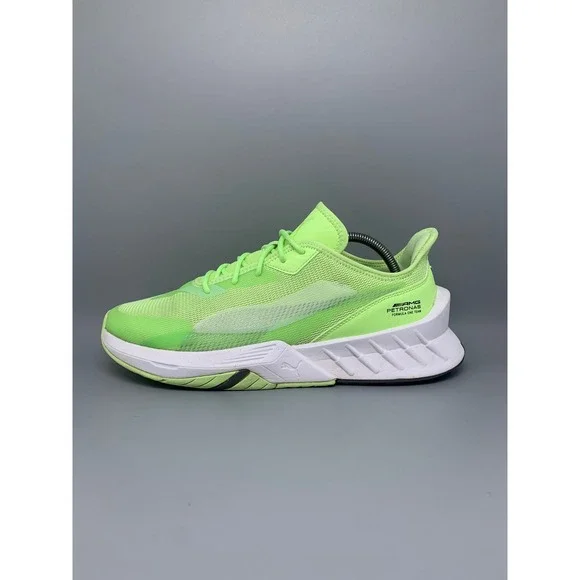Puma Mercedes-AMG Petronas F1 Wired Run Lime Green Shoes 307036-05 Men's Sz 10.5 - Picture 4 of 10